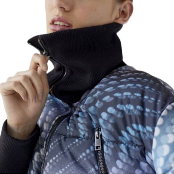 NEW UO Urban Outfitters Lily Cropped Puffer Coat Jacket M L - Picture 3 of 9